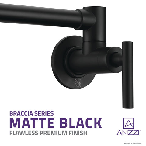 ANZZI Braccia Series 24" Wall Mounted Pot Filler