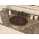 LS-AZ330 - ANZZI Roma 19 in. Drop-in Oval Bathroom Sink in Hammered Antique Copper