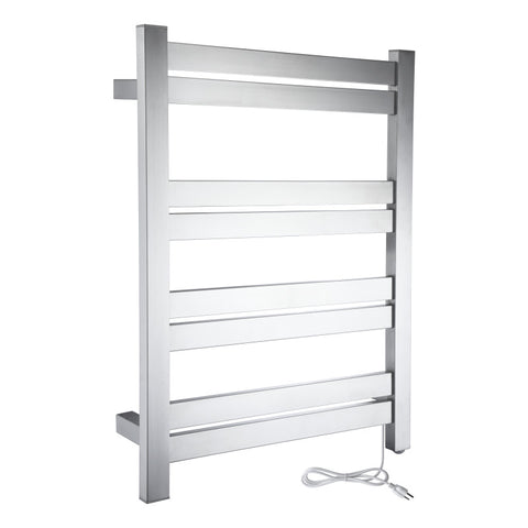 TW-AZ064BN - ANZZI Tahitian Series 8-Bar Stainless Steel Wall Mounted Towel Warmer in Brushed Nickel