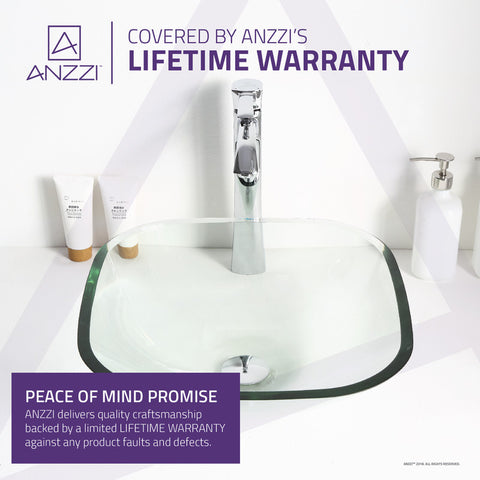 ANZZI Cadenza Series Deco-Glass Vessel Sink in Lustrous Clear