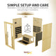 Fiji 2-Person Carbon FAR Infrared Hemlock Wooden Indoor Home Sauna Room with LED Touch Control Panel