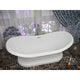 FT-AZ113 - ANZZI Ruby 5.9 ft. Acrylic Flatbottom Non-Whirlpool Bathtub-White