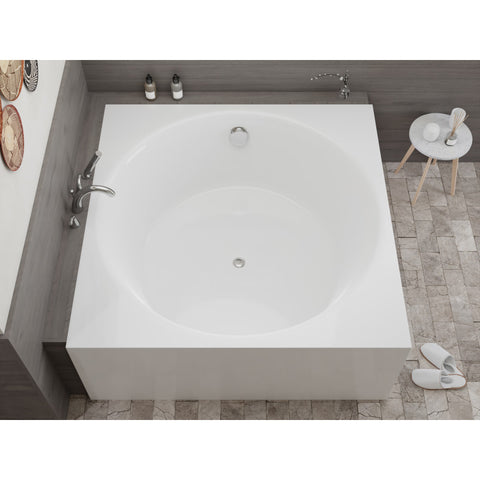 FT-AZ599 - ANZZI Abyss 59" Freestanding Bathtub in White