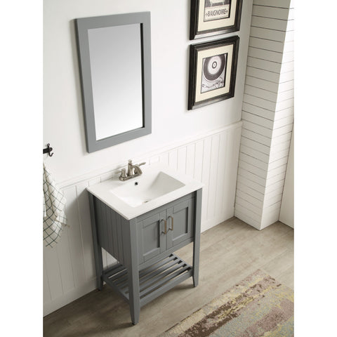 V-MTG003-24 - ANZZI Mosset 24 in. W x 34 in. H Bathroom Vanity Set in Rich Gray