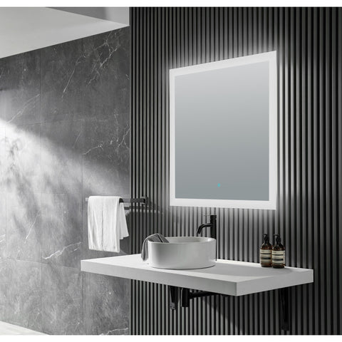 BA-LMDFX004AL - ANZZI Volta 36 in. x 36 in. Frameless LED Bathroom Mirror