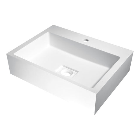 LS-AZ519 - ANZZI Alcea Vessel Sink in Matte White