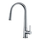 KF-AZ186CH - Orbital Single Handle Pull-Down Sprayer Kitchen Faucet in Polished Chrome