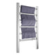 Naple Series 6-Bar Aluminum Wall Mounted/Free Standing Electric Towel Warmer Rack with Leg Attachment in Matte Finish