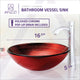 ANZZI Echo Series Deco-Glass Vessel Sink in Lustrous Red