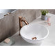 ANZZI Deux Series Ceramic Vessel Sink in White