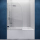 ANZZI Grand Series 31.5 in. by 56 in. Frameless Hinged Tub Door