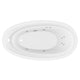 ANZZI Leni 5.9 ft. Jetted Whirlpool Tub with Reversible Drain in White