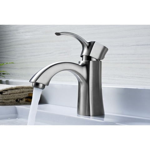 L-AZ012BN - ANZZI Alto Series Single Hole Single-Handle Mid-Arc Bathroom Faucet in Brushed Nickel