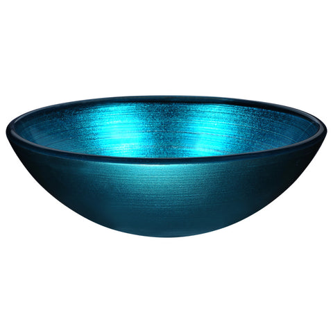 ANZZI Enti Series Deco-Glass Vessel Sink in Lustrous Blue