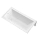 ANZZI 60 in. L x 30 in. W Right Drain Tub in White and 34 in. W x 58 in. H Frameless Hinged Tub Door in Polished Chrome Finish