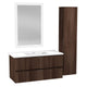 VT-MR3SCCT39-DB - ANZZI 39 in. W x 20 in. H x 18 in. D Bath Vanity Set in Dark Brown with Vanity Top in White with White Basin and Mirror