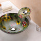 Impasto Series Vessel Sink in Hand Painted Mural