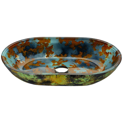 LS-AZ192 - ANZZI Voce Series Vessel Sink in Impasto Blue