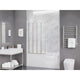 SD-AZ16-01BN - ANZZI 56-in. x 33-in. Accordion-Style Bathtub Shower Door in Brushed Nickel