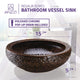 ANZZI Regalia Series Vessel Sink in Speckled Umber