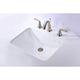 ANZZI Dahlia Series 20.5 in. Ceramic Undermount Sink Basin in White