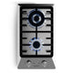 12 in. 2-Burner Recessed Gas Cooktop in Stainless Steel with Power Burners 5800-15000 BTU/h and NG/LP Convertible