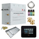 CON1050GD - SaunaSpa Contractors Series 10.5kW Steam Bath Generator with Quickstart Continuous Steam, Black Digital Touch Pad, Built-in Auto-drain, Drain Pan, White LED light, and Aroma Steamhead in Gold Finish