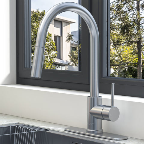 Expedition Series 16 in. 1-Handle Pull-Down Sprayer Kitchen Faucet with 1.8 GPM Flow and Dual Spray Modes