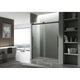 SD-FRLS05902MB - ANZZI Stellar Series 60 in. x 76 in. Frameless Sliding Shower Door with Handle in Matte Black