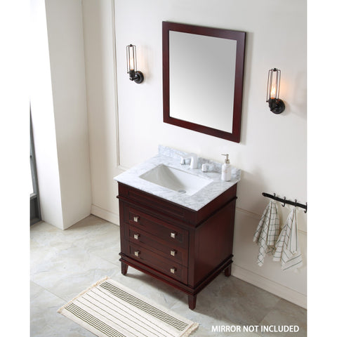 V-WKG020-36-X - ANZZI Wineck 36 in. W x 35 in. H Bathroom Vanity Set in Rich Chocolate