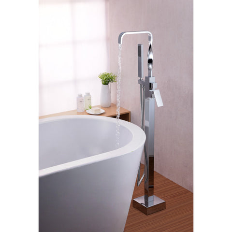 FS-AZ0050CH - ANZZI Yosemite 2-Handle Claw Foot Tub Faucet with Hand Shower in Polished Chrome