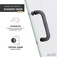 ANZZI Passion Series 30 in. by 72 in. Frameless Hinged Shower Door with Handle