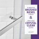 ANZZI Castle Series 49 in. x 72 in. Semi-Frameless Shower Door with TSUNAMI GUARD