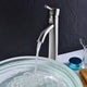 Fann Single Hole Single-Handle Vessel Bathroom Faucet in Brushed Nickel