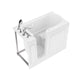 ANZZI Value Series 26 in. x 53 in. Left Drain Quick Fill Walk-In Air Tub in White