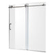 ANZZI Series 60 in. x 62 in. Frameless Sliding Tub Door in Polished Chrome