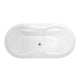 ANZZI Bawris Series 5.42 ft. Freestanding Bathtub in White