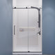 ANZZI Leon Series 48 in. by 76 in. Frameless Sliding Shower Door with Handle