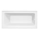 ANZZI Saba 60 in. Right Drain Soaking Front Skirted Bathtub in White