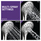 Retro-Fit 3-Spray Patterns with 7.48 in. Wall Mounted Dual Shower Heads with Magnetic Divert in Polished Chrome