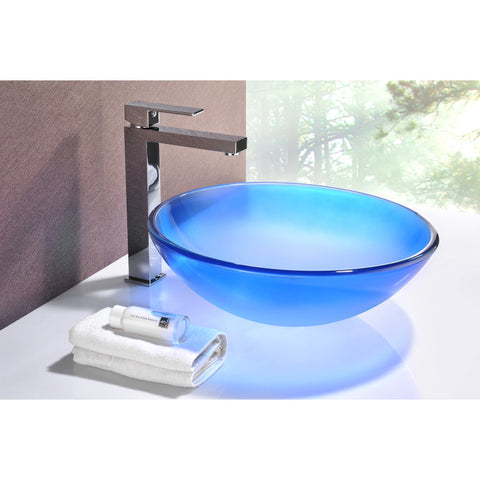 ANZZI Stellar Series Deco-Glass Vessel Sink