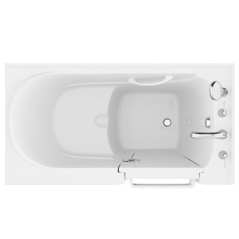 AZ2853RWS-CP - ANZZI Coupe Premier 53 - 60 in x 28 in. Right Drain Soaking Walk-in Tub in White