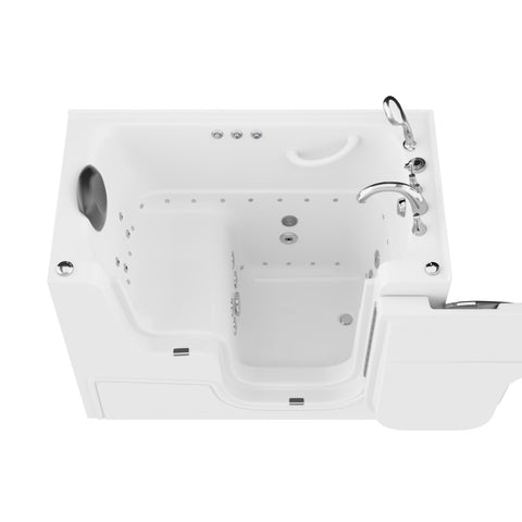 AZ2953WCARWD - ANZZI Coupe Series 29 in. x 53 in. Right Drain Wheelchair Access Walk-In Whirlpool and Air Tub with Powered Fast Drain in White