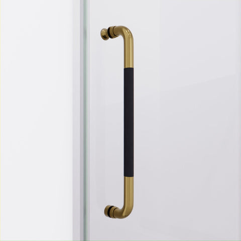 ANZZI Madam Series 48 in. by 76 in. Frameless Sliding Shower Door with Handle