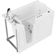 ANZZI Coupe Series 29 in. x 52 in. Left Drain Quick Fill Walk-In Whirlpool Tub with Powered Fast Drain in White