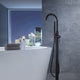 Coral Series 2-Handle Freestanding Tub Faucet with 60 in. Euro-Grip Hand Sprayer in Oil Rubbed Bronze