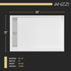 Alexander 60 in. L x 32 in. W Alcove Shower Pan Base with Left Drain in Glossy White Marine Acrylic