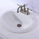 20.5 in. Ceramic Drop In Sink Basin in White