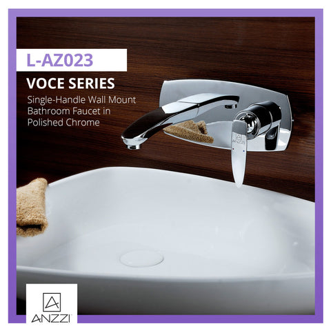 ANZZI Voce Series Single-Handle Wall Mount Bathroom Faucet