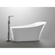 FT-AZ092 - ANZZI Maple Series 5.58 ft. Freestanding Bathtub in White